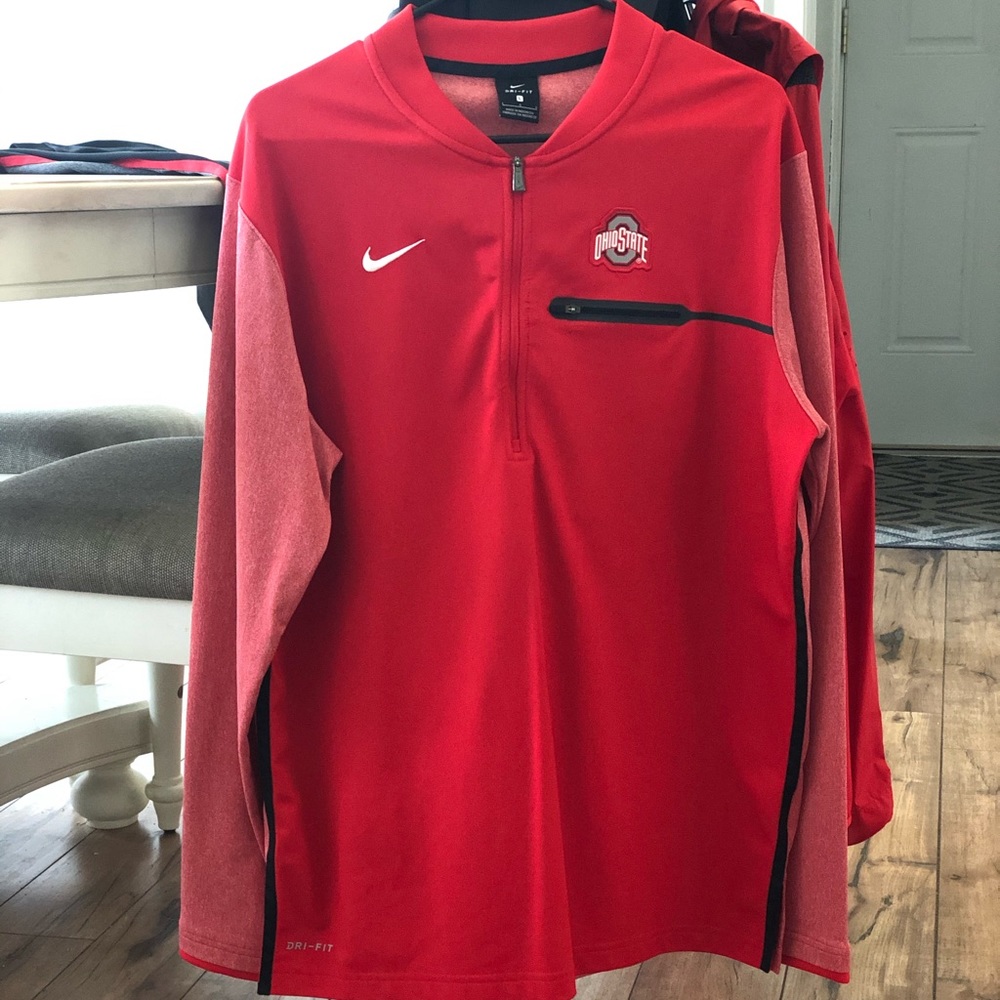 Men’s Nike Ohio State 1/4 zip sideline pullover